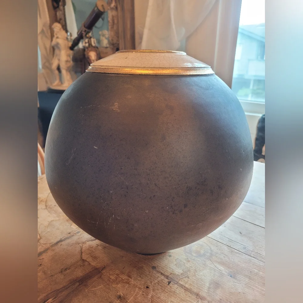 Large Vintage Art Deco Ceramic Pot Vase